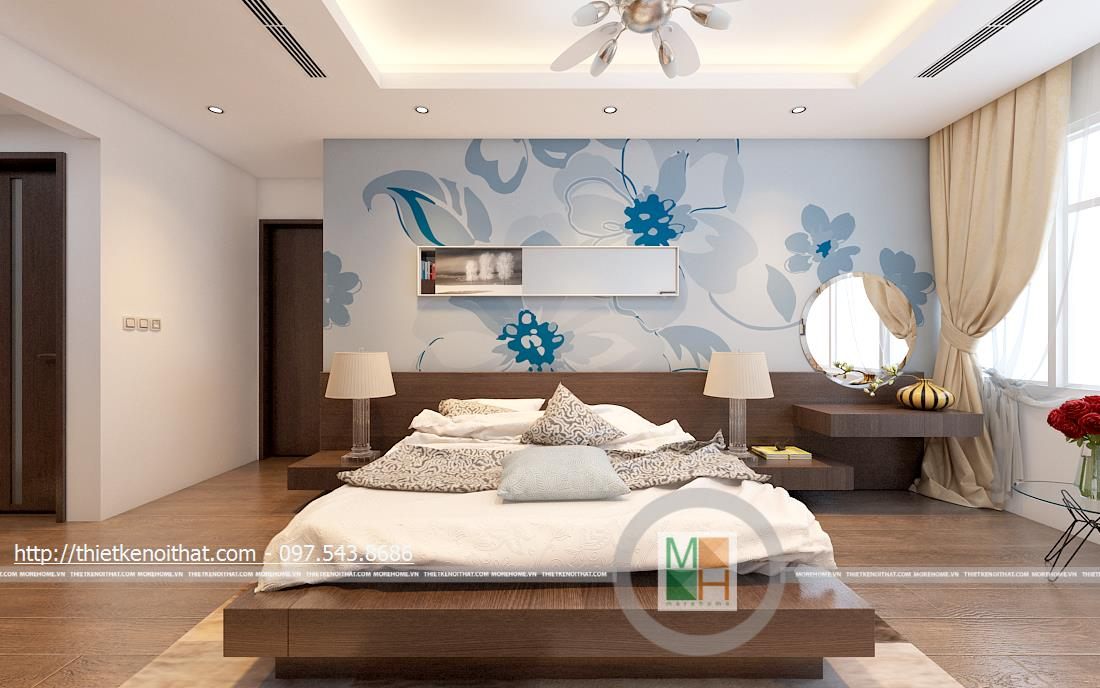 Giấy dán tường phòng ngủ đẹp